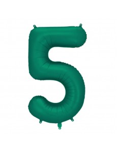 Balão Número 5 Verde Escuro